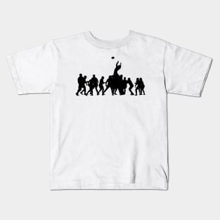 Rugby Line Out Kids T-Shirt